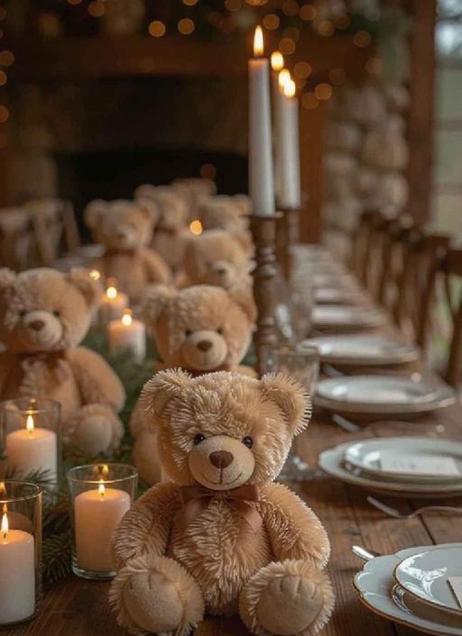 Plush Teddy Bear Table Favors