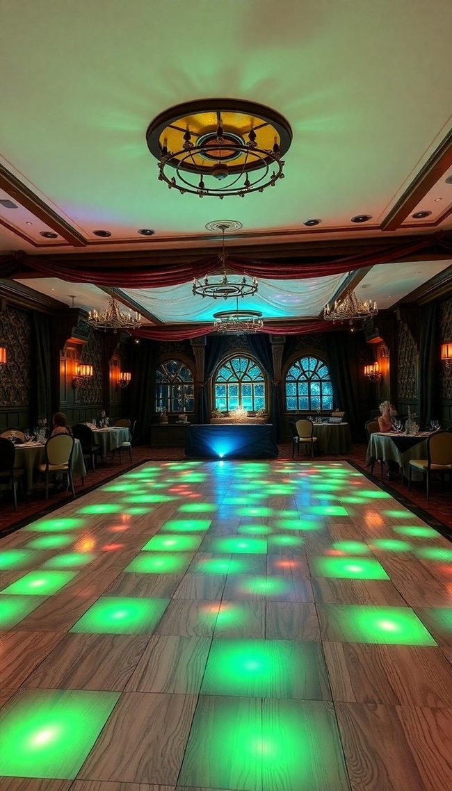 Silver And Gold Dance Floor