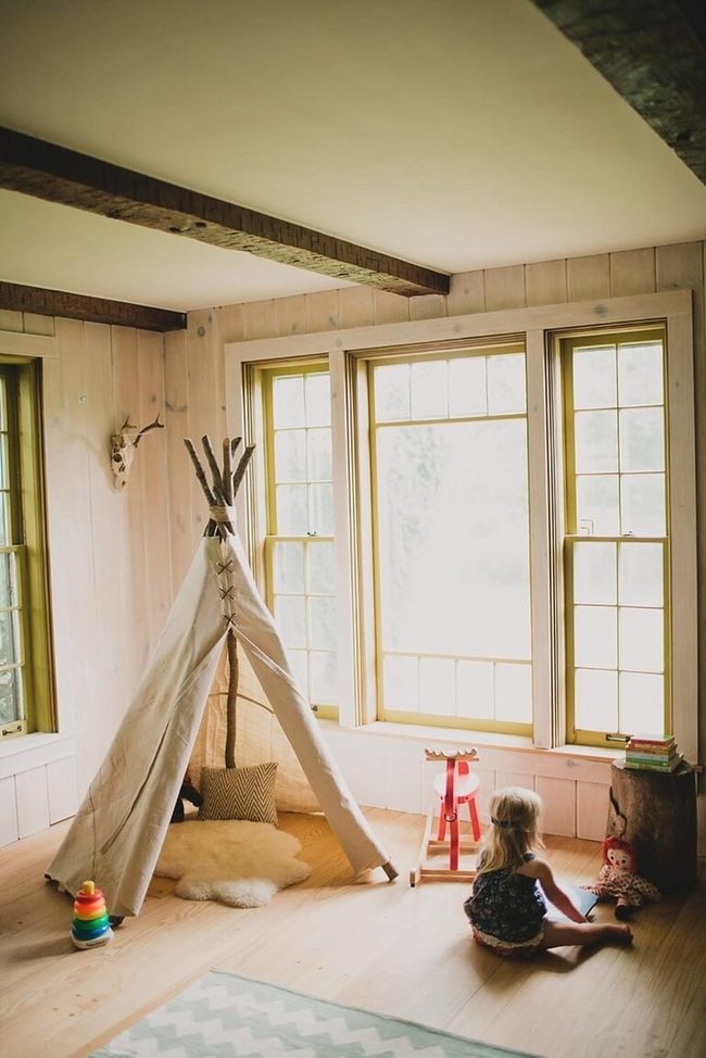 Handmade Leather Stick Teepee