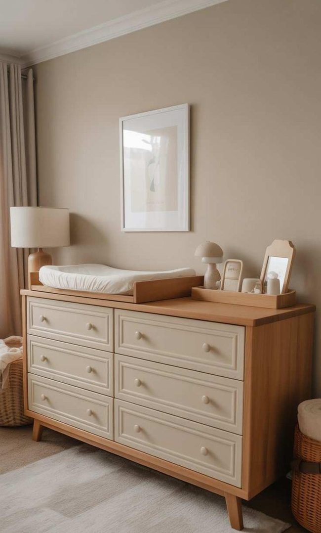 Dual-Purpose Rustic Rustic Timber Dresser