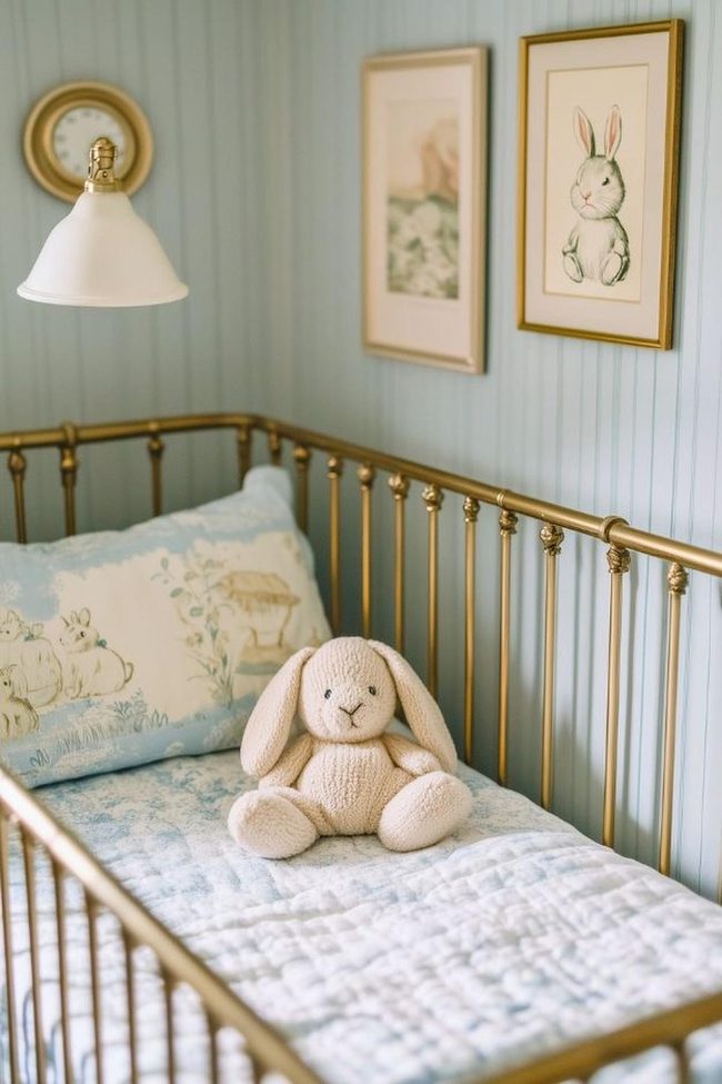 Soft Watercolor Bunny Nursery