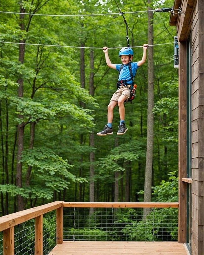Backyard Zip Line Thrills