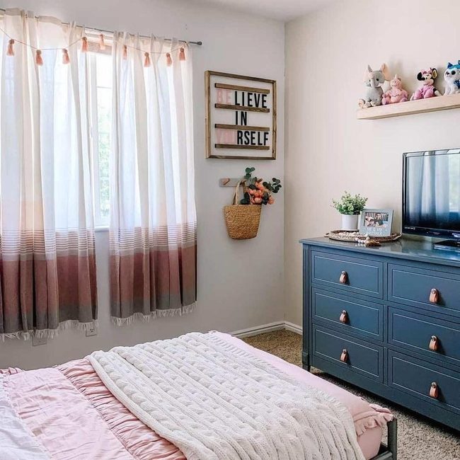 Dark Teal Dresser Pink Dreams