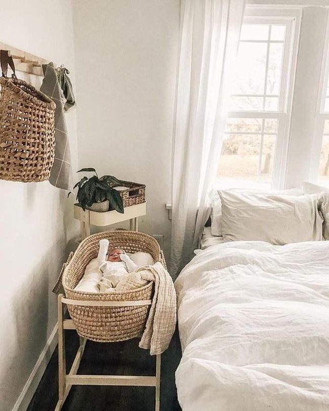 Wicker Bassinet Bedside Haven