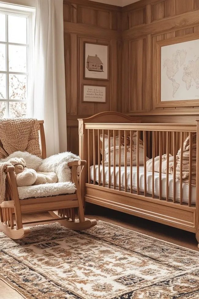 Carved Wood Nursery Essentials