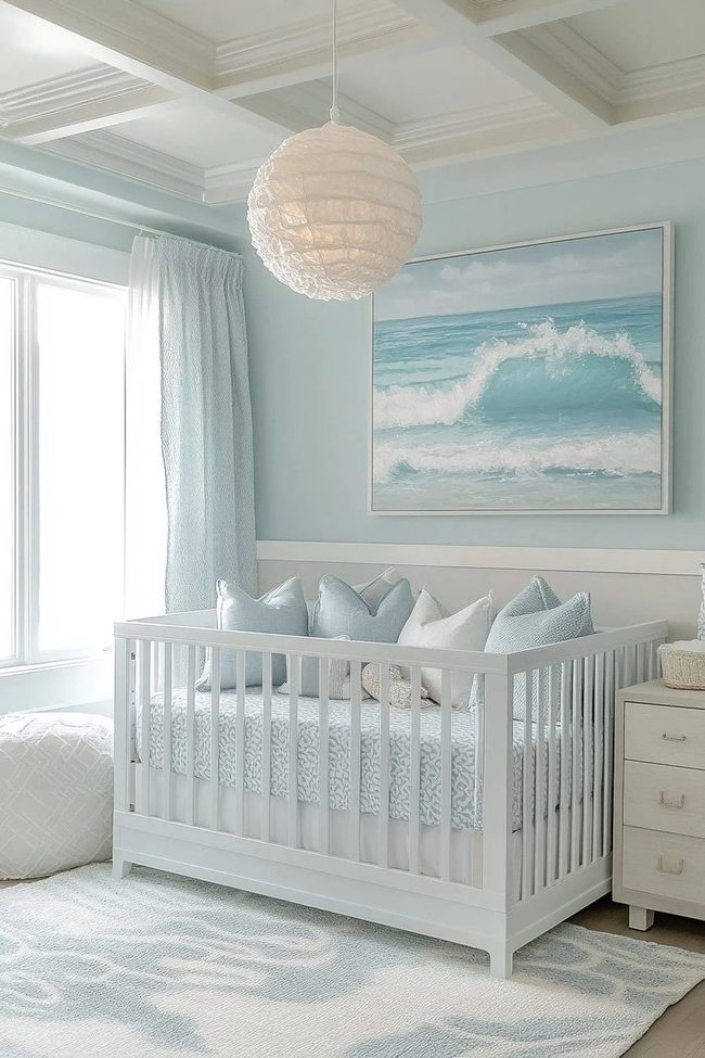 Soft Blue Waves Nursery