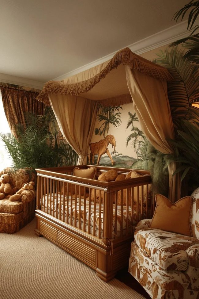 Green Leafy Safari Nursery
