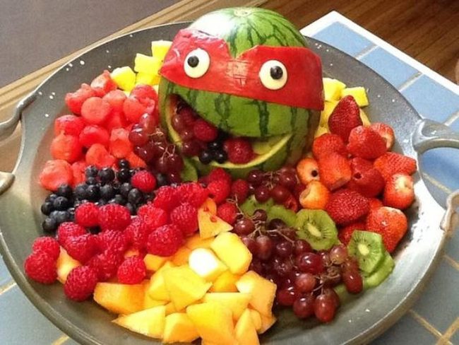 Watermelon Ninja Mask Platter