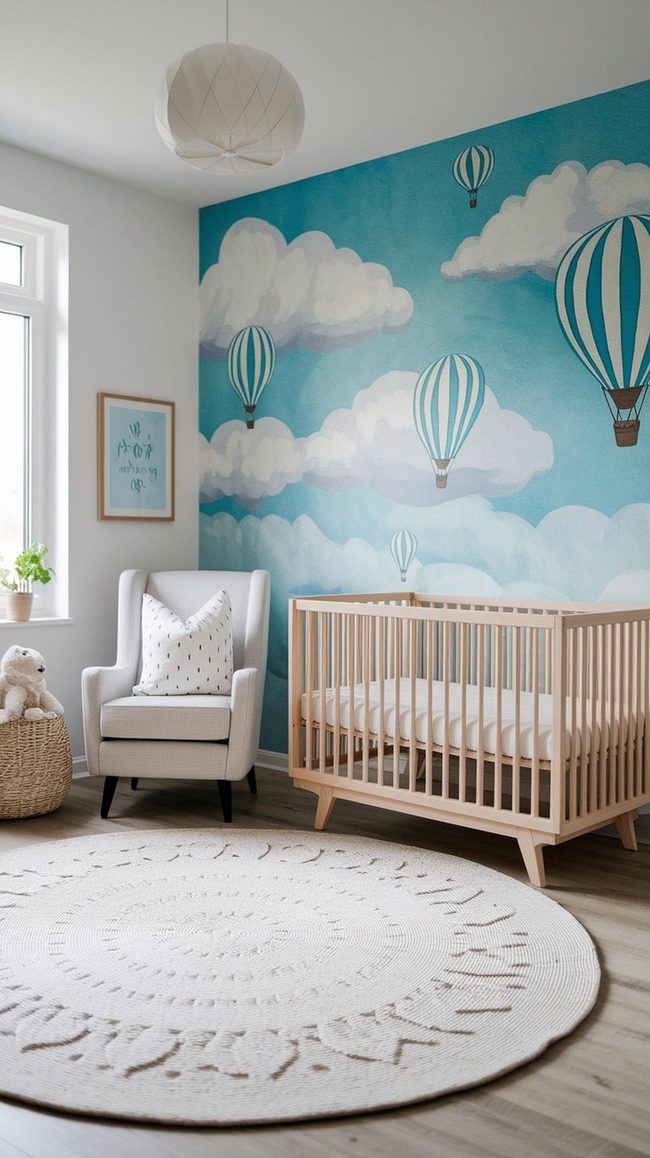 Watercolor Forest Wall For Growing Minds