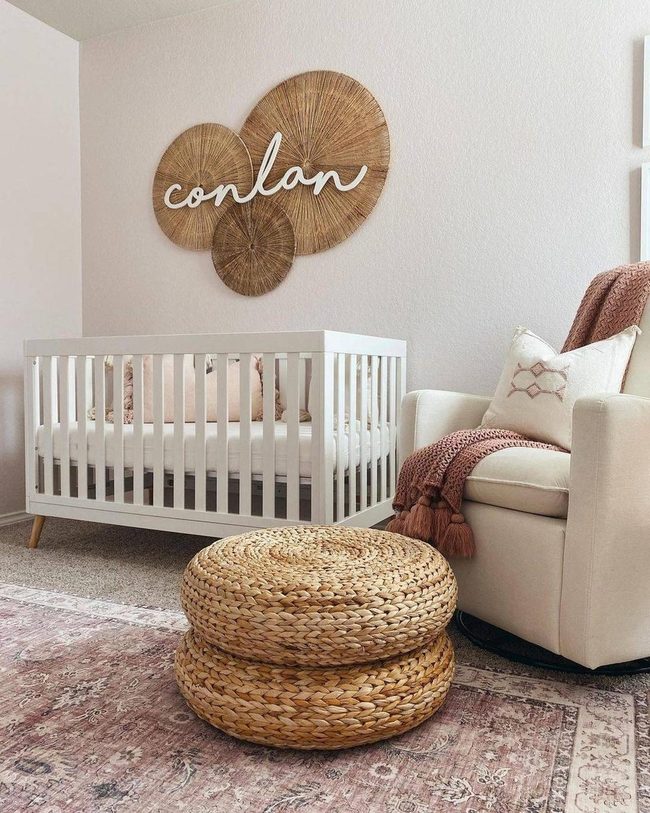 Jute Poufs, Wicker Calm