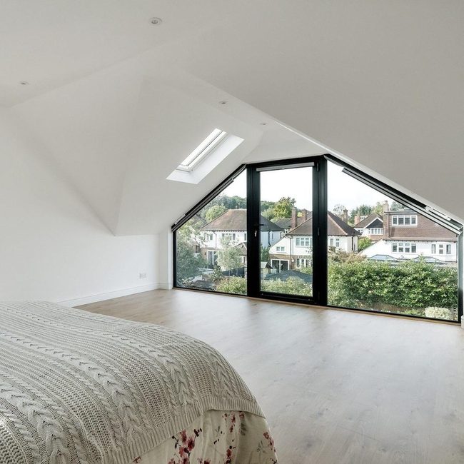 Skylit Minimalist Attic