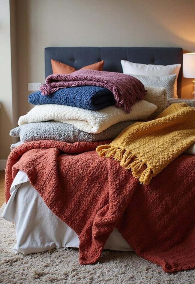 Layered Textiles Bring Dorm Comfort