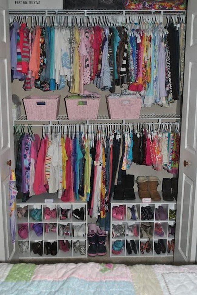 Colorful Wardrobe Wall Display