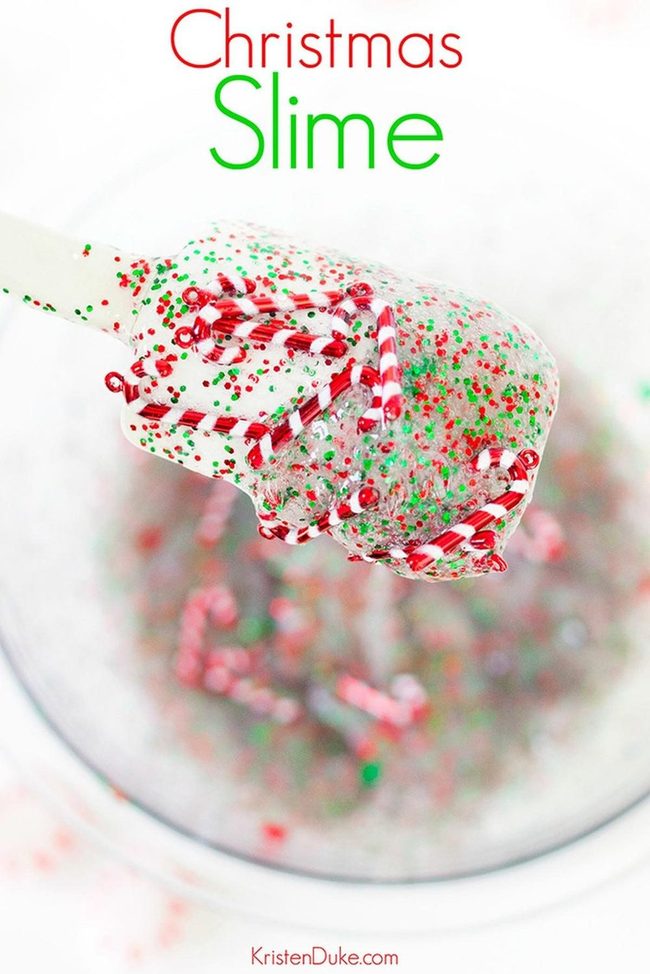 Candy Cane Red Green Slime