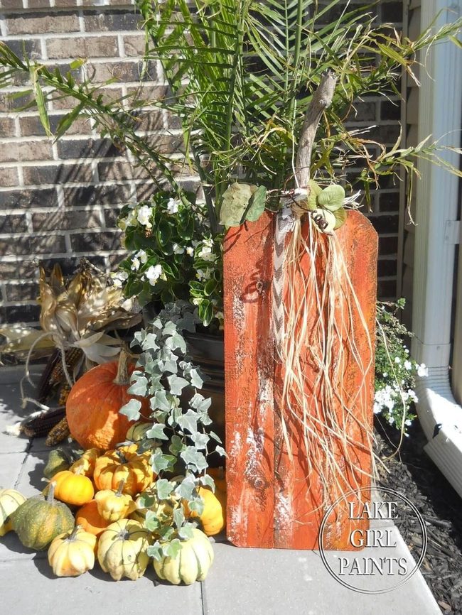 Wooden Pumpkin Farmhouse Decor