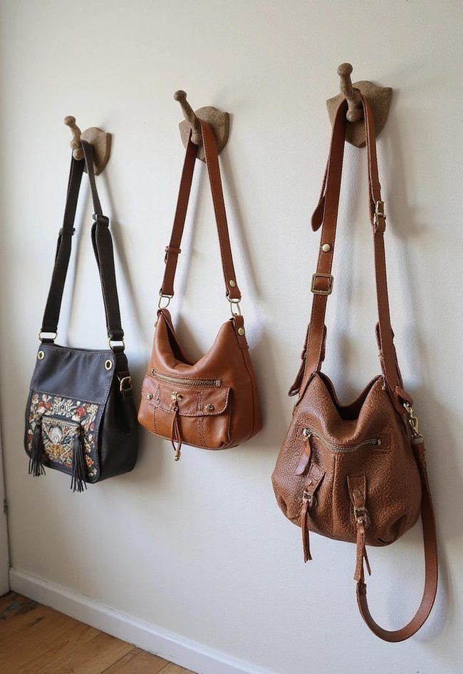 Wooden Hooks Organize Boho Spaces