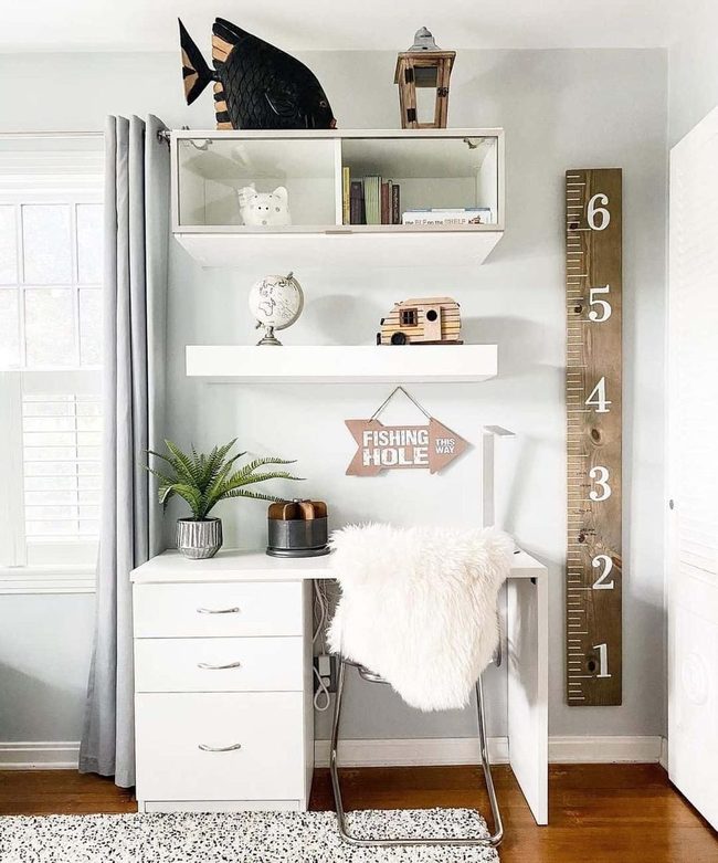 Black And White Fishing Bedroom