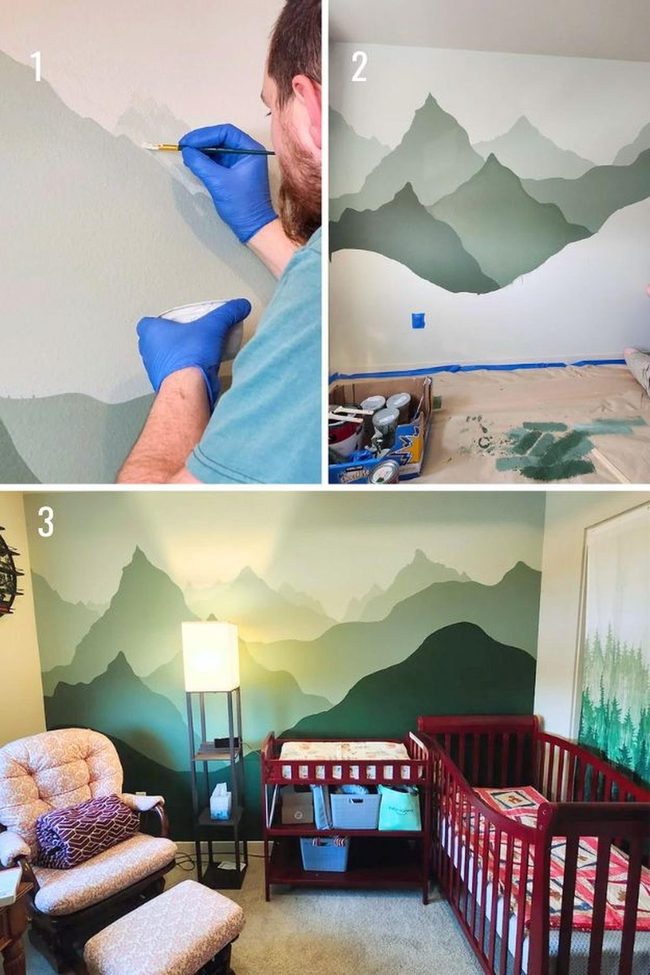 Mountain Peak Nursery Wall