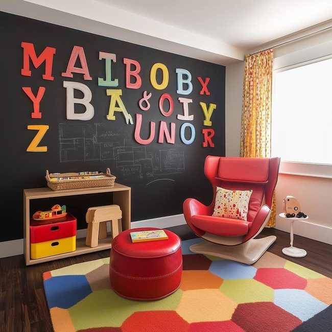 Wall-Mounted Learning Play Station