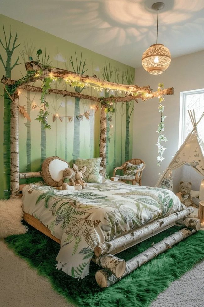Woodland Lights And Natural Wood