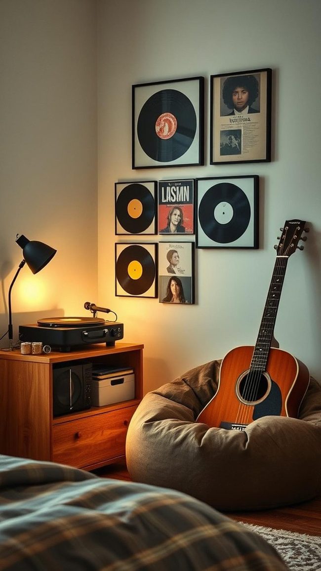 Vinyl Records and Retro Posters
