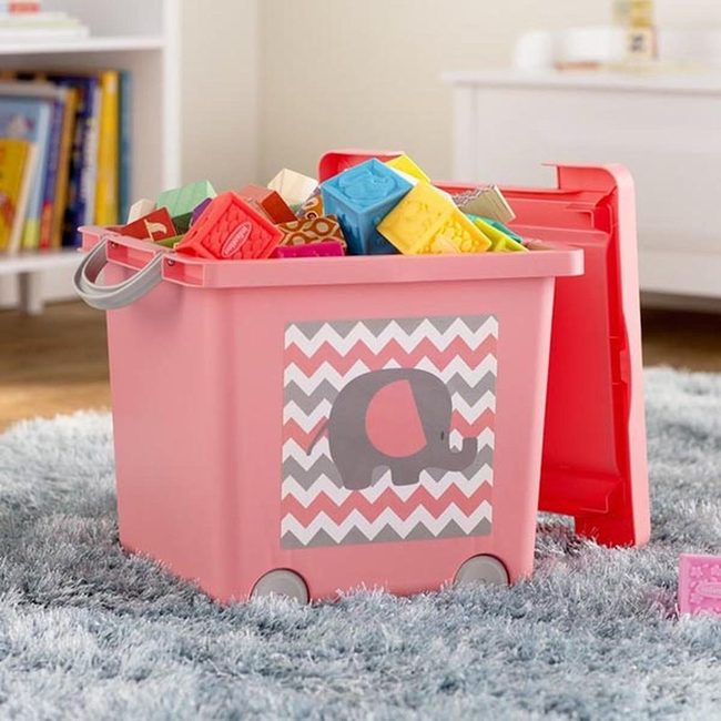 Elephant Basket Toy Storage