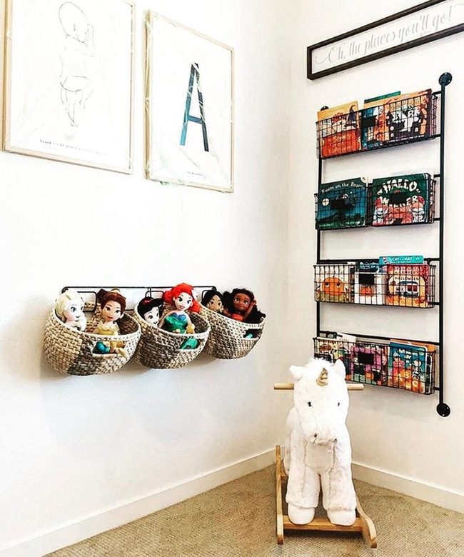 Seagrass Baskets On Black Frame