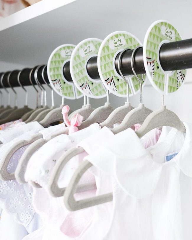 Size-Sorted Baby Closet System