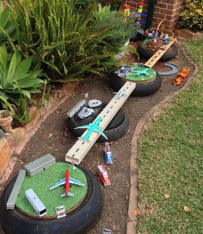 Recycled Tire Racetrack