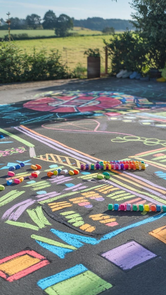 Colorful Chalk Driveway Gallery
