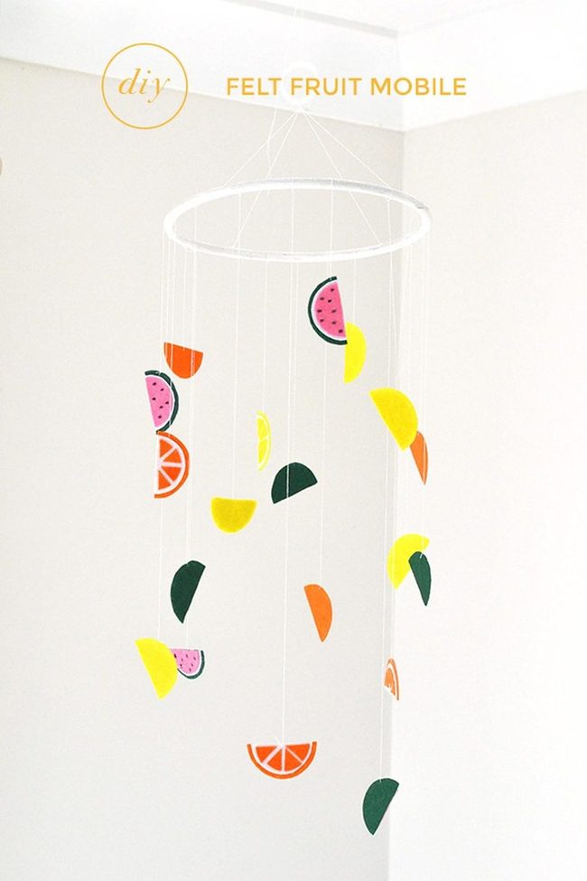 Floating Felt Fruit Rainbow
