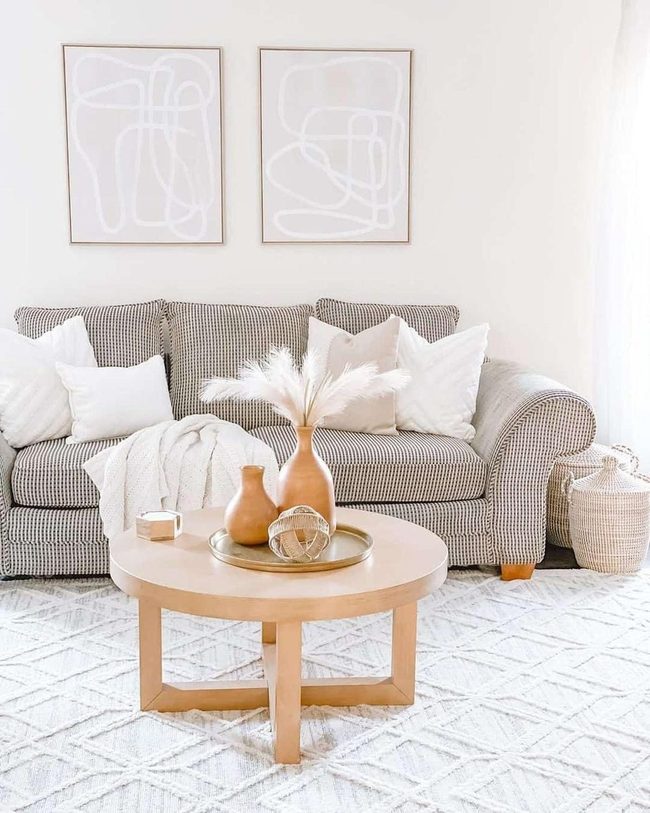 Black Striped Sofa Statement