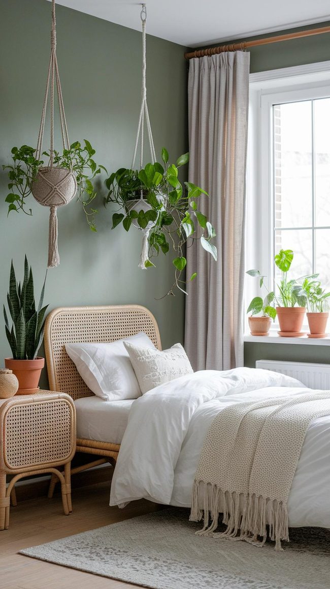 Green Plants Transform Teen Bedroom
