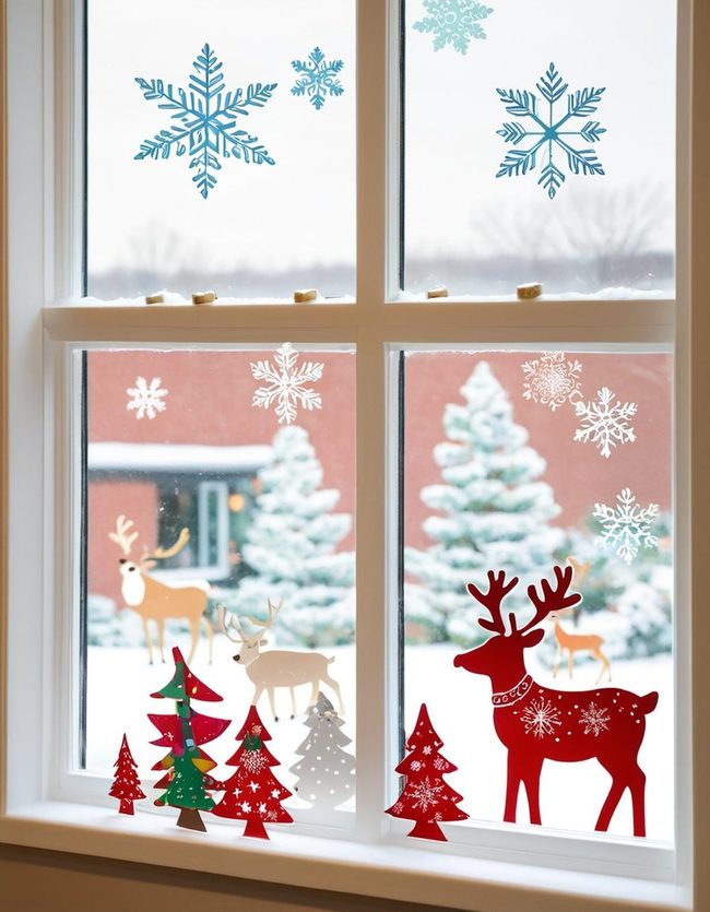 Removable Snowflake Window Decals