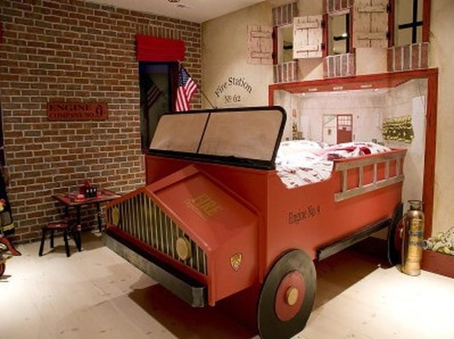 Red Fire Truck Bedroom