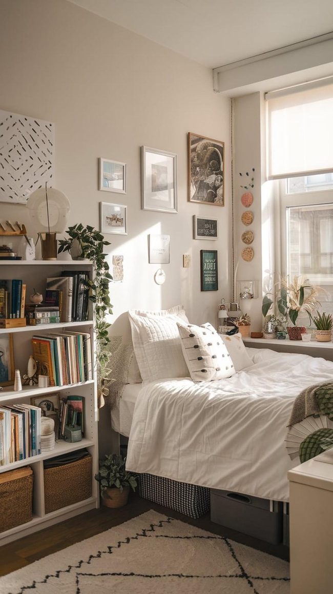 Boho Tapestry Transforms Blank Dorm Walls
