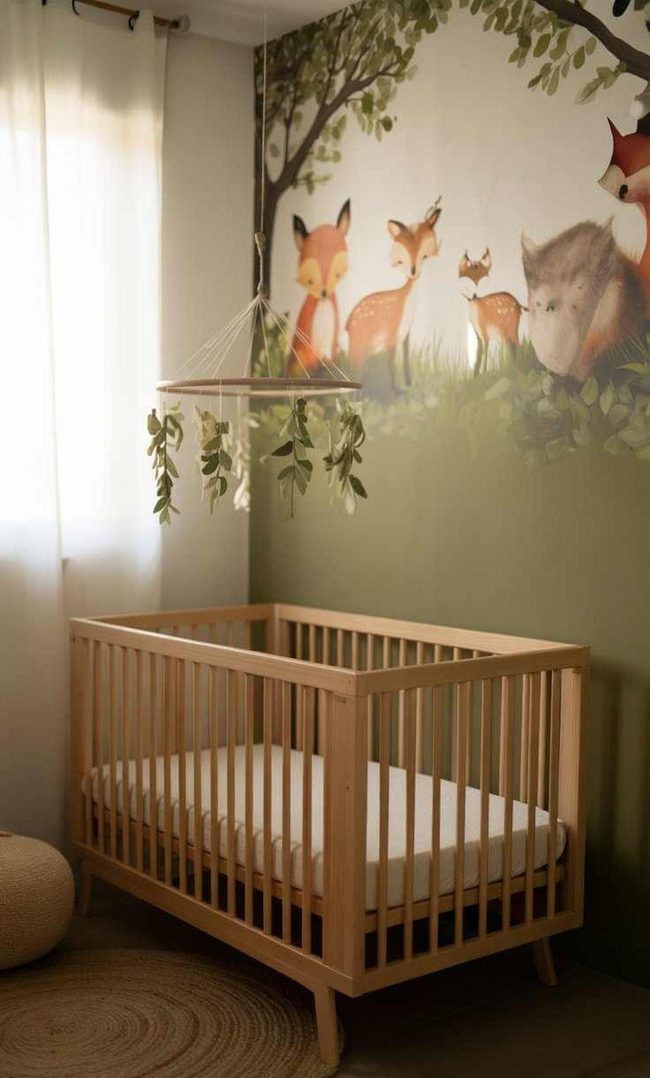 Olive Green Nursery Walls