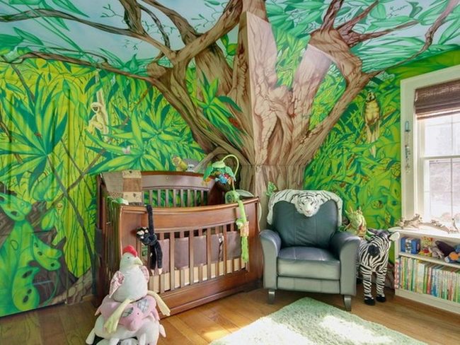 Jungle Green Nursery Paradise