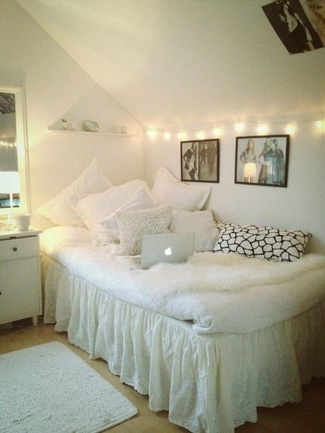 White Bedroom String Lights