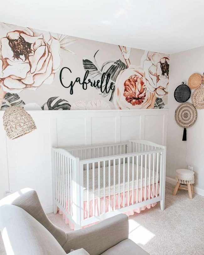 Blooming Walls Nursery Paradise