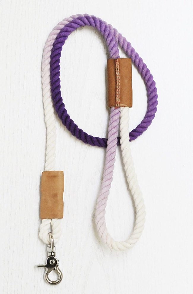 Purple Gradient Rope Leash