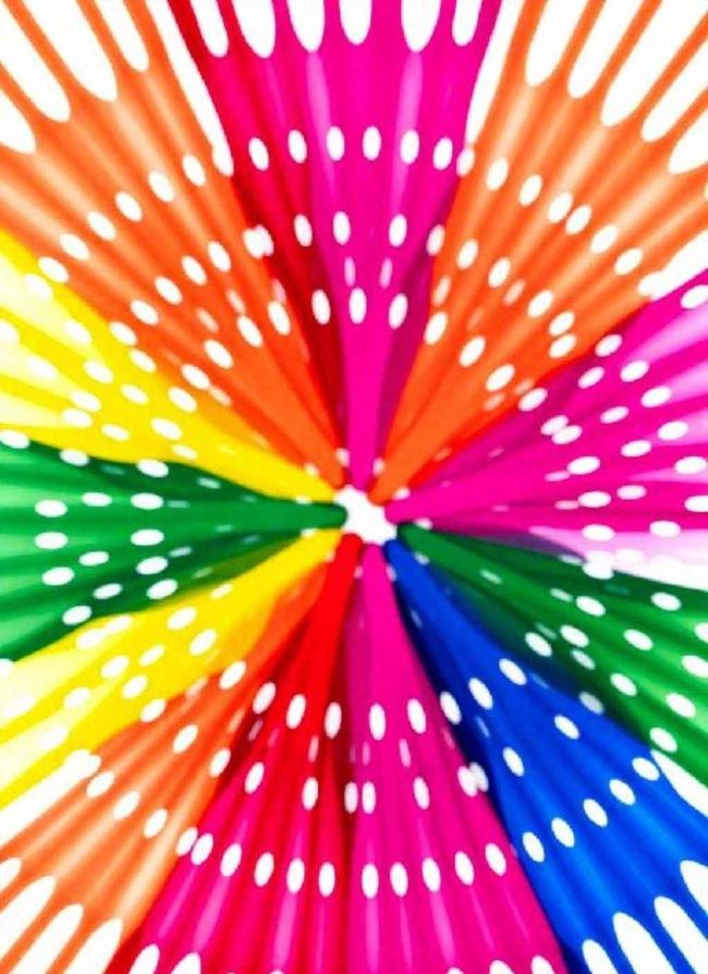 Painted Explosion Straw Art