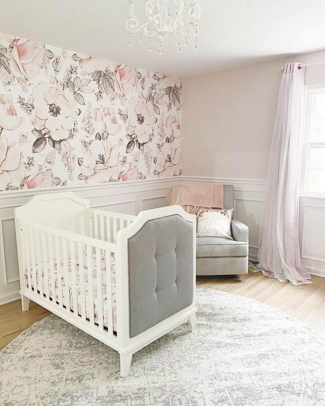 Floral Wallpaper Nursery Dreams