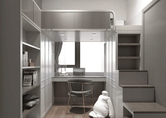 Loft Bed Built-In Lighting