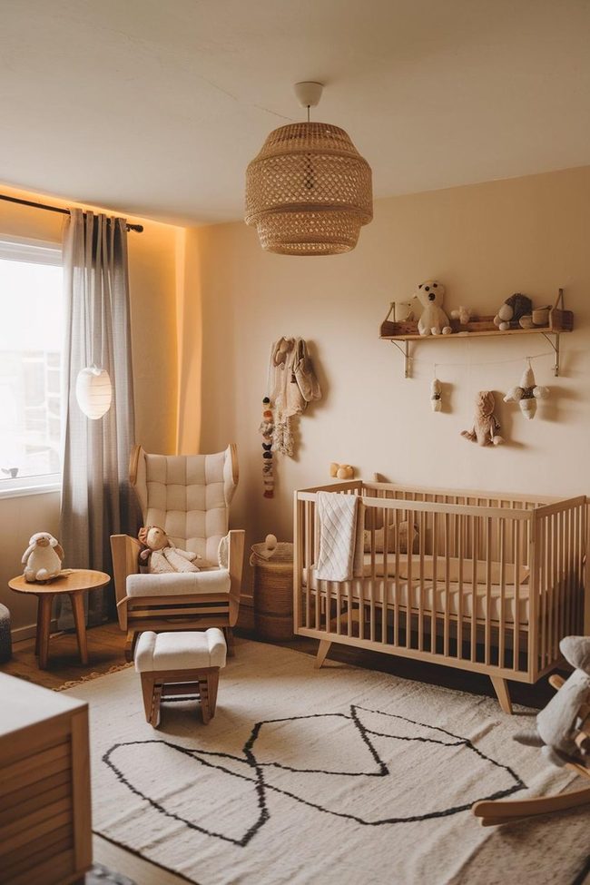 Woven Light Wooden Nursery