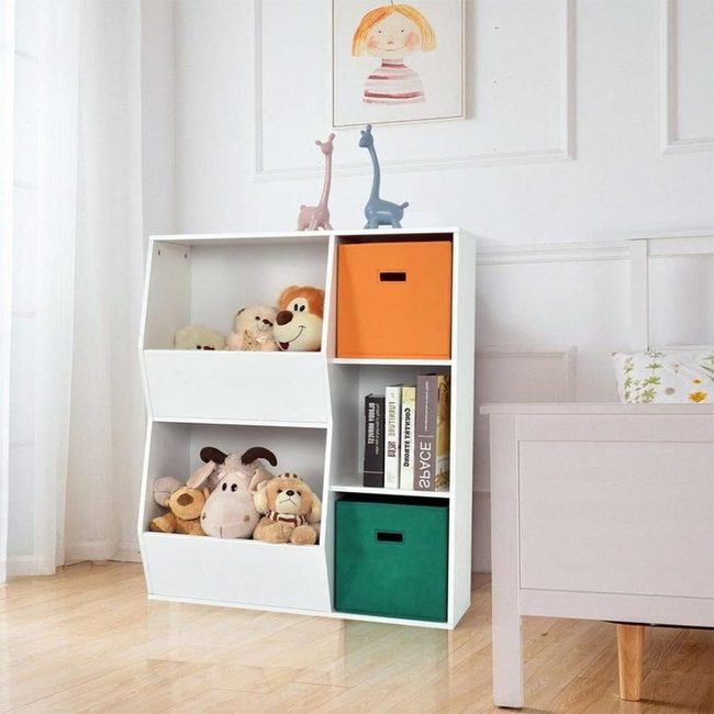 Colorful Canvas Toy Organizer