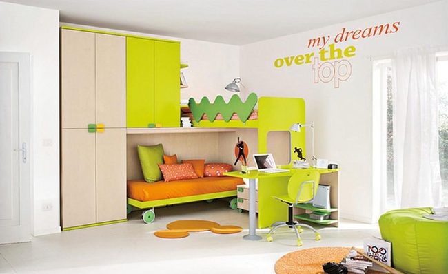 Green And Orange Youth Workspace