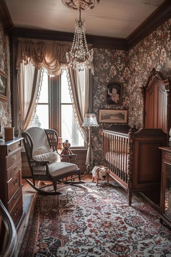 Floral Vintage Nursery Layers