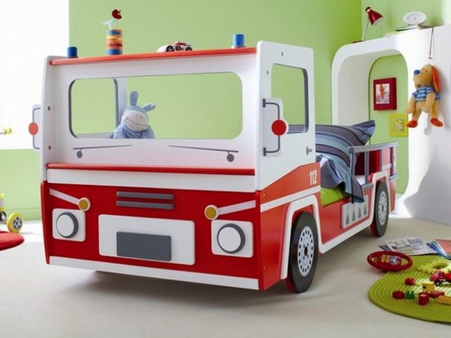 Red Fire Truck Room