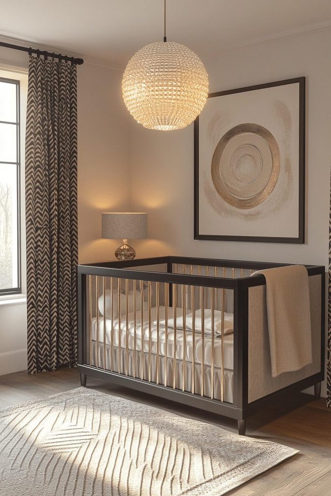 Art Deco Gold Baby Room